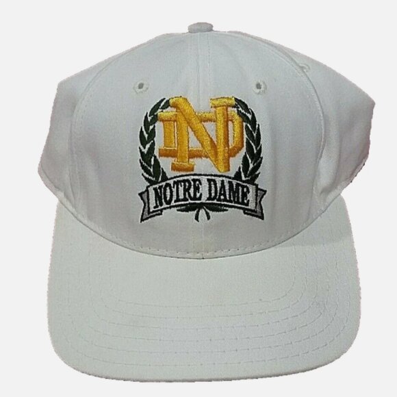 Notre Dame | Accessories | Rare Solid White Notre Dame Snapback Cap ...